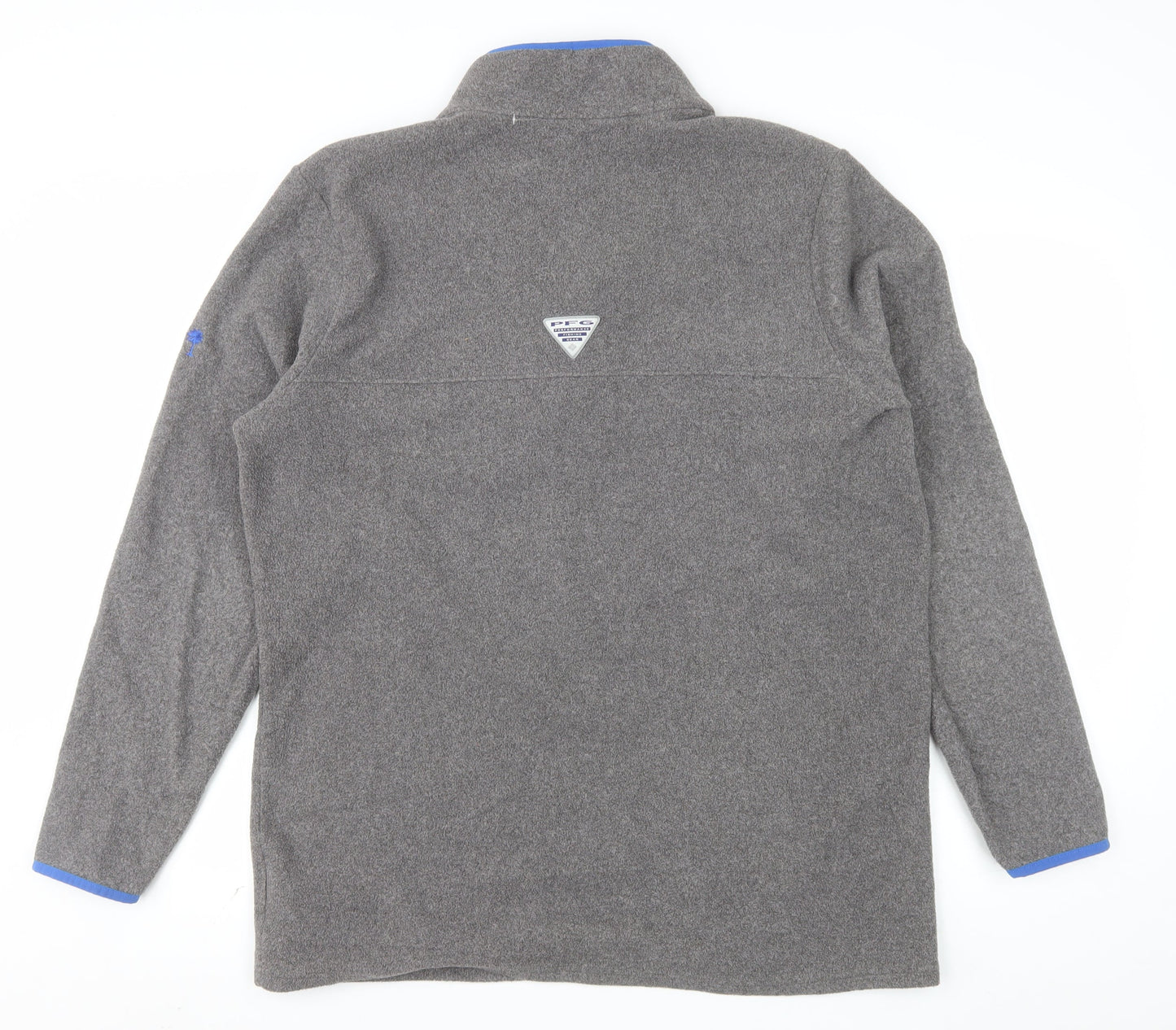 Columbia Men's Grey Fleece 1/4 Zip Sweatshirt Size L