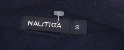 Nautica Men's Blue Fleece Full Zip Jacket Size S Embroidered Nautical Style