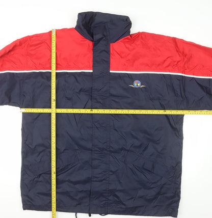 Midwest Men's Blue Red XL Windbreaker Outdoor Jacket