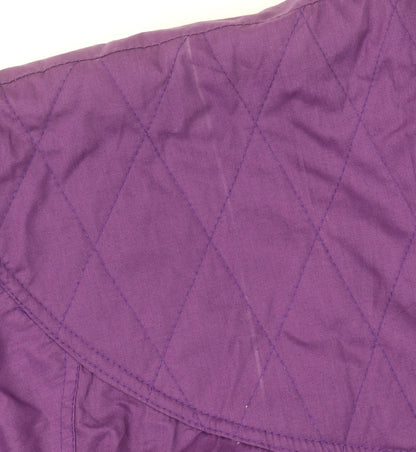 Compliments Womens Purple Quilted Parka Jacket Size 18 Relaxed Fit
