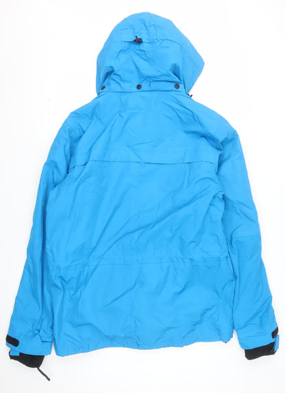 McKINLEY Women's Blue L Hooded Waterproof Puffer Jacket
