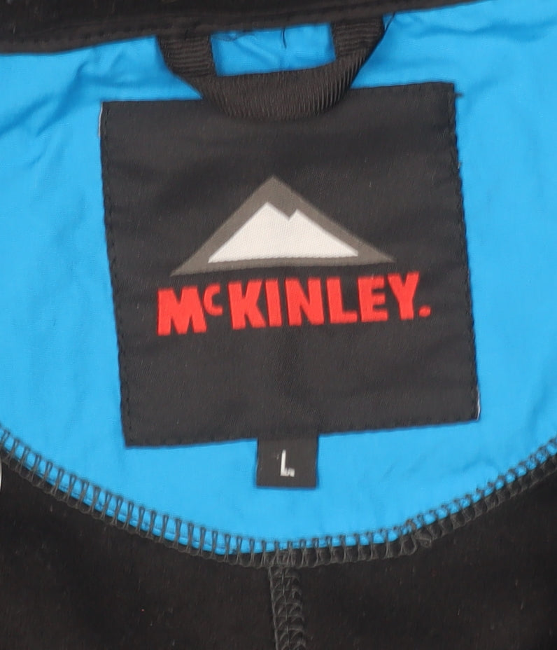 McKINLEY Women's Blue L Hooded Waterproof Puffer Jacket