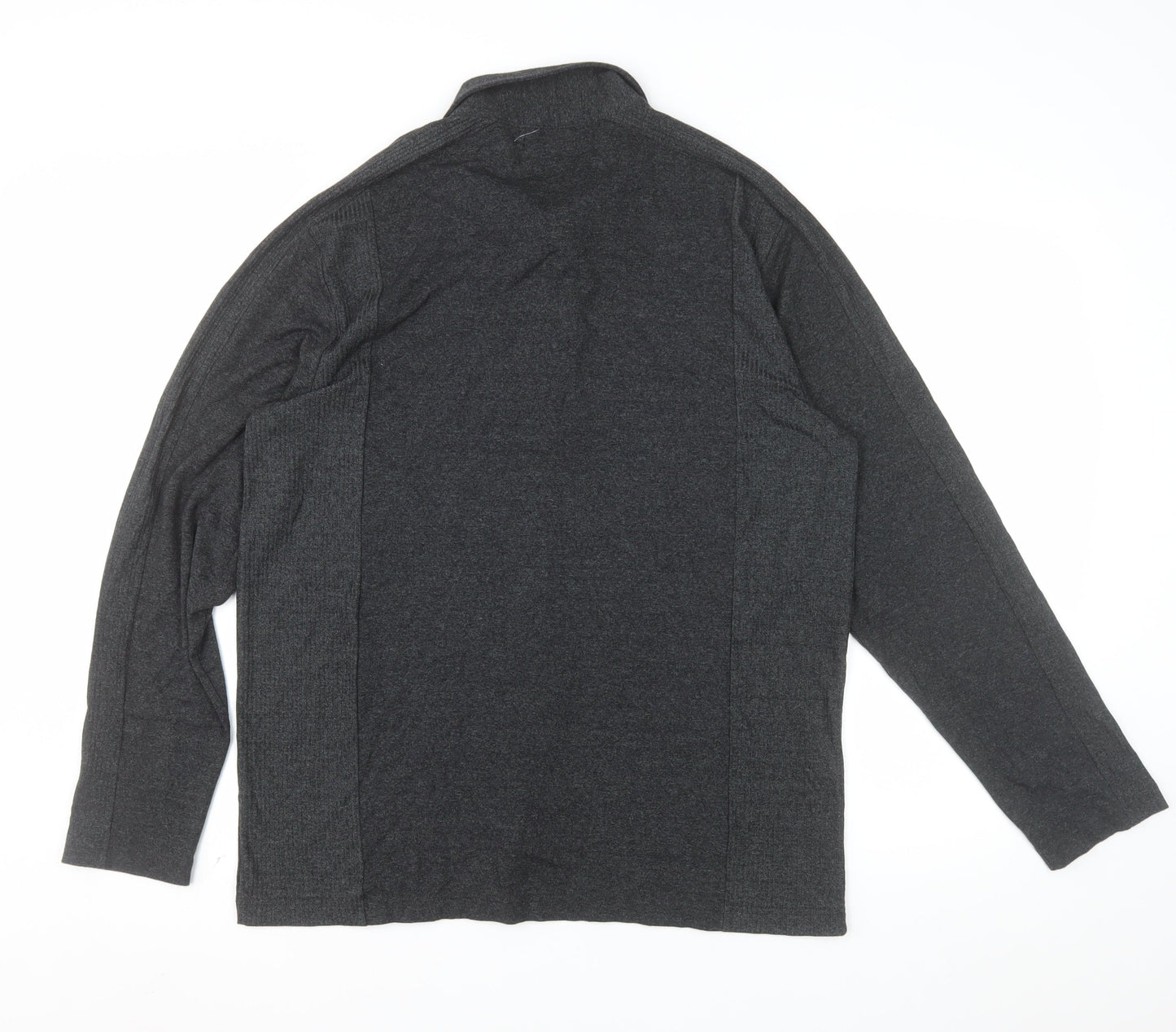 Claiborne Men’s Grey Long Sleeve Slim Fit Button-Up Shirt Size L