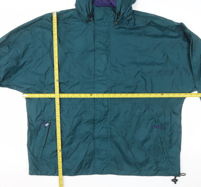 West Marine Mens Green XL Hooded Windbreaker Jacket