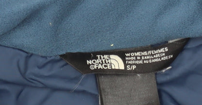 The North Face Women's Blue Long Hooded Waterproof Parka Coat Size S