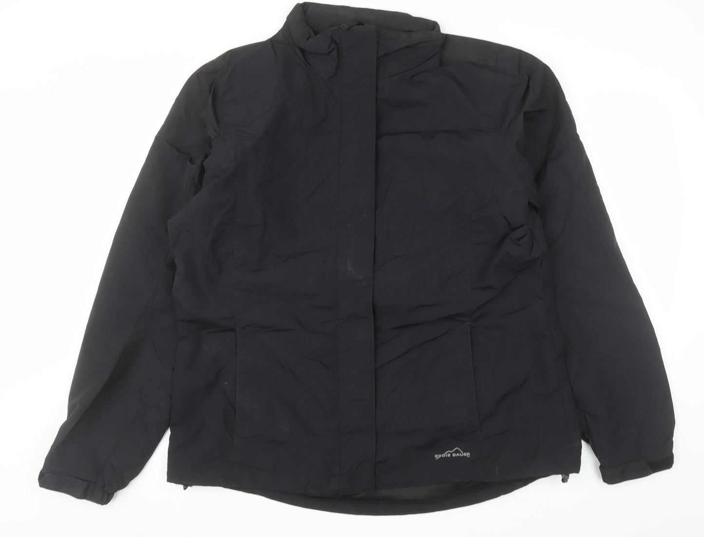 Eddie Bauer Men's Black L Water Resistant Puffer Jacket