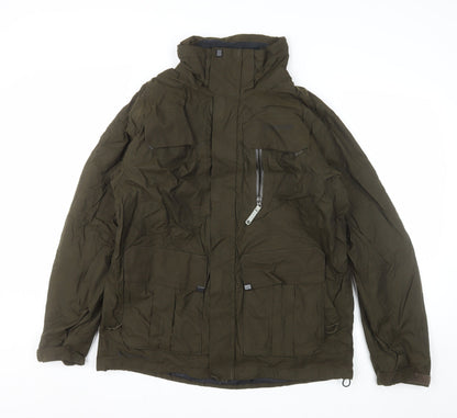 Columbia Men's Green Titanium Parka Jacket M Waterproof Hooded Outdoor