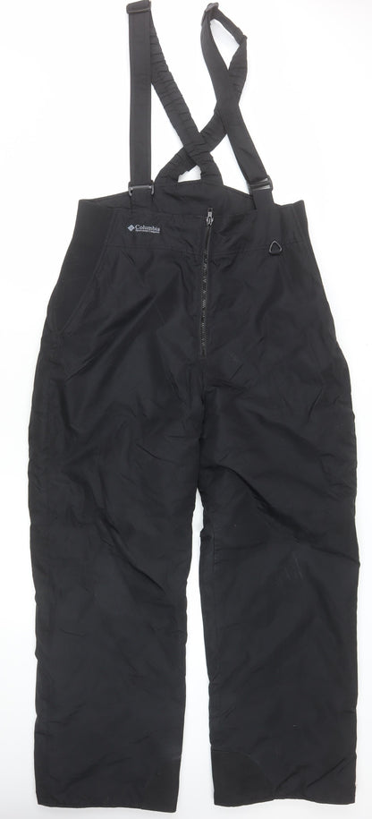 Columbia Men Black L Snow Pants Waterproof Insulated Winter Trousers