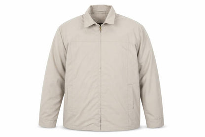English Squire Men’s Beige Lined Basic Jacket L Regular Fit Beige