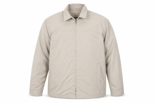 English Squire Men’s Beige Lined Basic Jacket L Regular Fit Beige