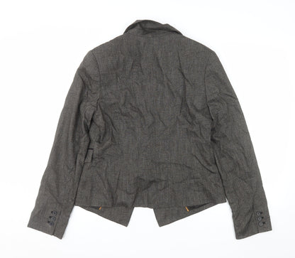 Le Château Women’s Grey Wool Blend Blazer Jacket M Regular Fit