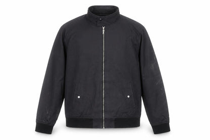 Next Men's Black L Bomber Jacket Full Zip Classic Casual