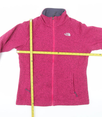 The North Face Women's Pink Fleece Full Zip Outdoor Jacket Size L