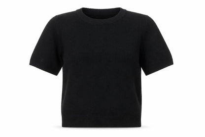 H&M Women’s Black Crew Neck Short Sleeve Pullover Jumper Size M