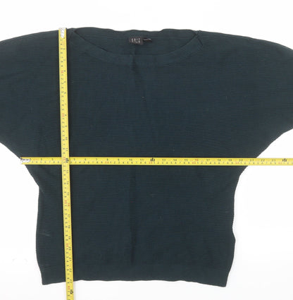 Editor's Cut Women's Green Size 12 Boat Neck Knit Jumper