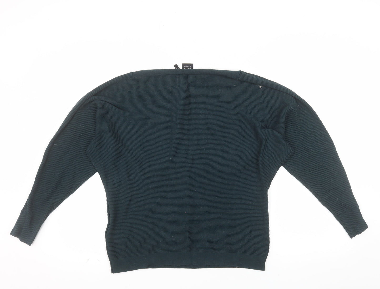 Editor's Cut Women's Green Size 12 Boat Neck Knit Jumper