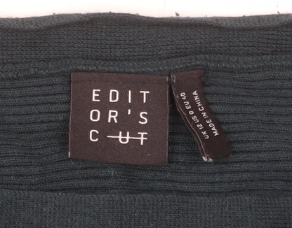 Editor's Cut Women's Green Size 12 Boat Neck Knit Jumper