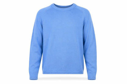 Marks and Spencer Men's Blue M Cotton Crew Neck Jumper