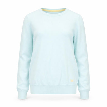 Crew Clothing Women’s Blue Cotton Cashmere Jumper Size 8