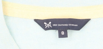 Crew Clothing Company Women’s Blue Cotton Cashmere Jumper Size 8