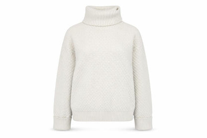 Marks & Spencer Women’s Beige Roll Neck Knit Jumper Size S
