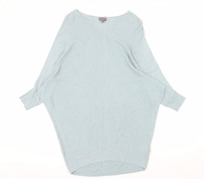 Phase Eight Women's Blue Boat Neck Relaxed Fit Jumper XS
