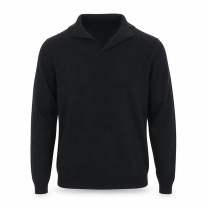 ASOS DESIGN Men's Black Cotton V-Neck Jumper XS