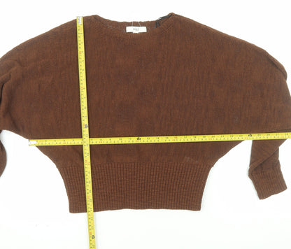 Marks and Spencer Women Brown M Knit Pullover Jumper
