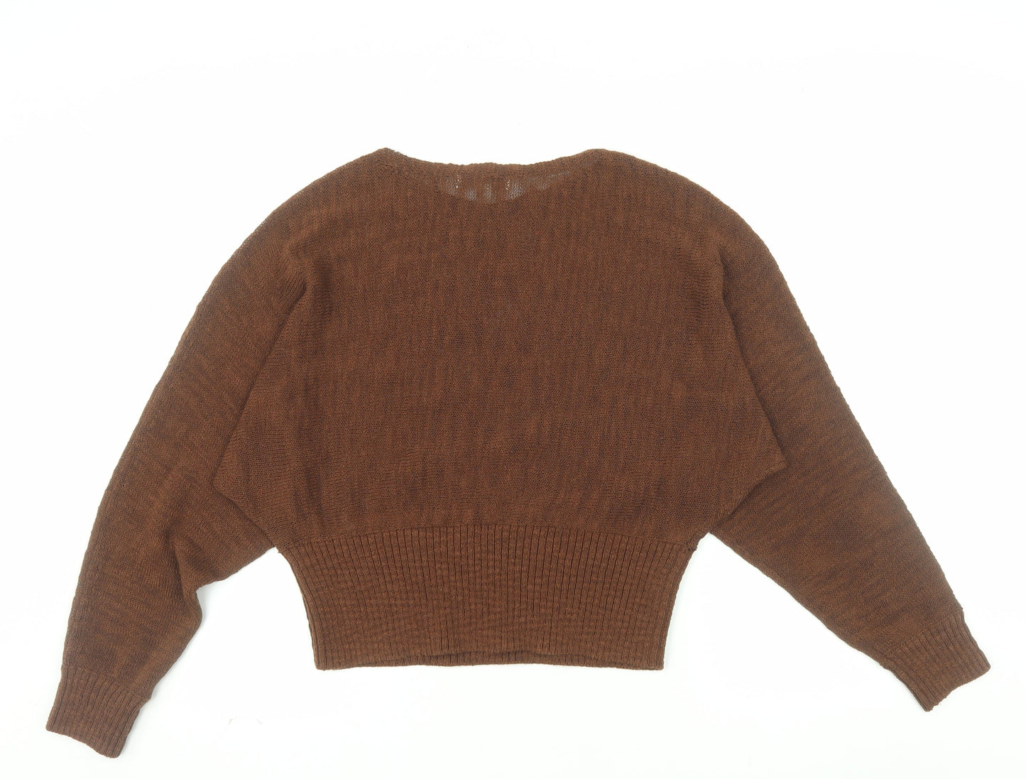 Marks and Spencer Women Brown M Knit Pullover Jumper