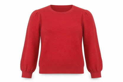 Principles Women's Red Size 16 Crew Neck Knit Long Sleeve Jumper