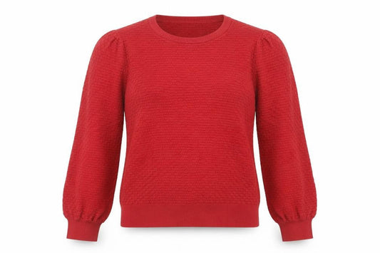 Principles Women's Red Size 16 Crew Neck Knit Long Sleeve Jumper