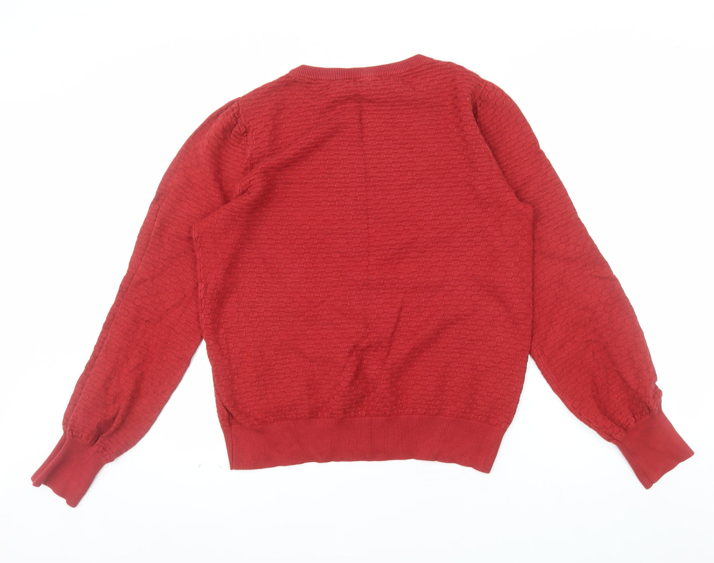 Principles Women's Red Size 16 Crew Neck Knit Long Sleeve Jumper