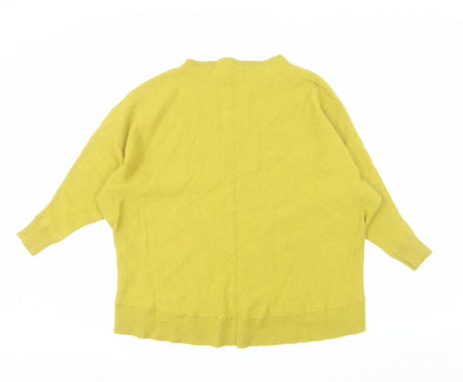 Phase Eight Womens Yellow Wool Cashmere Blend Relaxed Jumper UK S