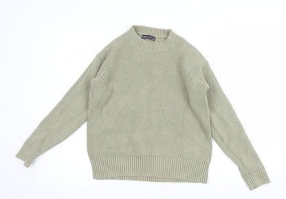 Marks and Spencer Women’s Beige Cotton Knit Pullover Jumper Size S