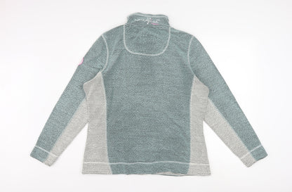 Weird Fish Women’s Blue 1/4 Zip Pullover Sweatshirt Size 16