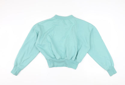 Missguided Women’s Blue Tall Skull Snake Graphic Pullover Sweatshirt UK 12