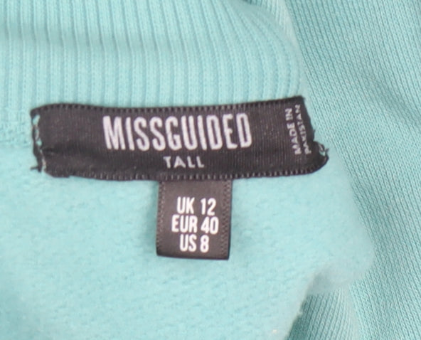 Missguided Women’s Blue Tall Skull Snake Graphic Pullover Sweatshirt UK 12
