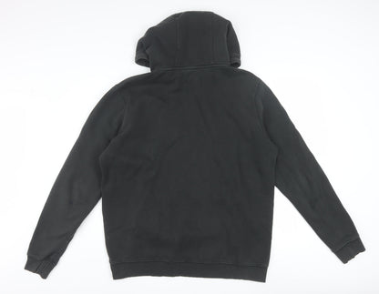 Hi-Tec Men's Black Pullover Hoodie L Graphic Hooded Sweatshirt