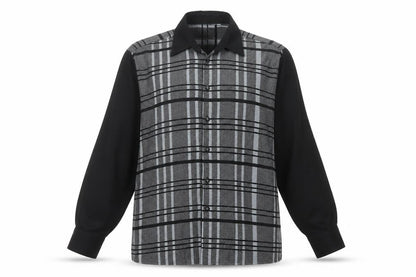 Noir Paris Women’s Black Check Button-Up Long Sleeve Shirt Size 4