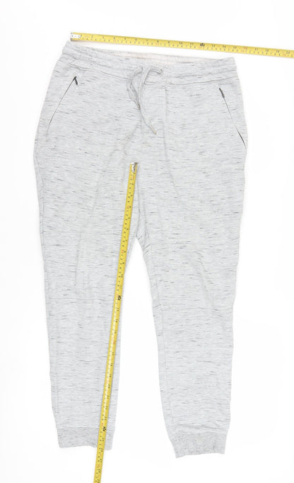 On The Byas Men Grey Jogger Trousers Medium Cotton Blend