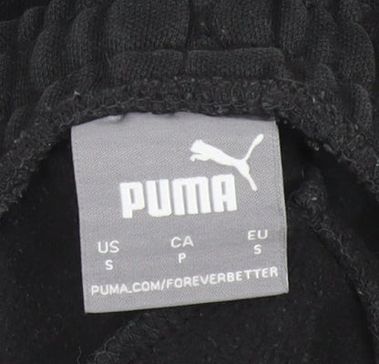 Puma Men's Black Jogger Sweatpants Small Cotton Blend