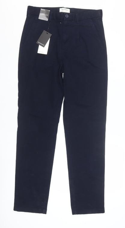 Marks and Spencer Men’s Blue Chino Trousers 30x33 Slim Fit Stretch