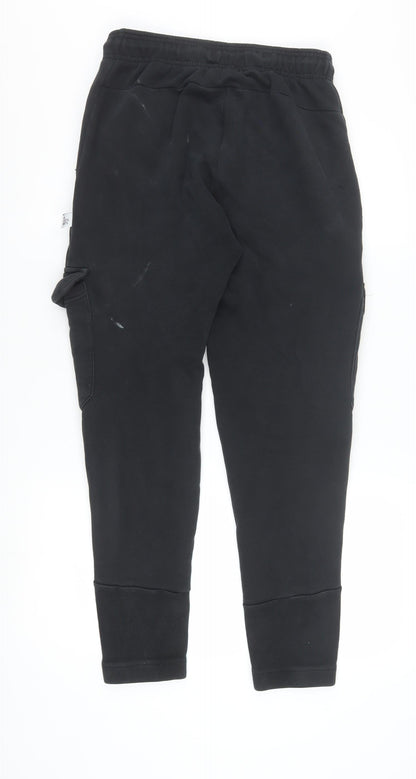Adidas Men's Black Cargo Jogger Trousers Size S Regular Fit