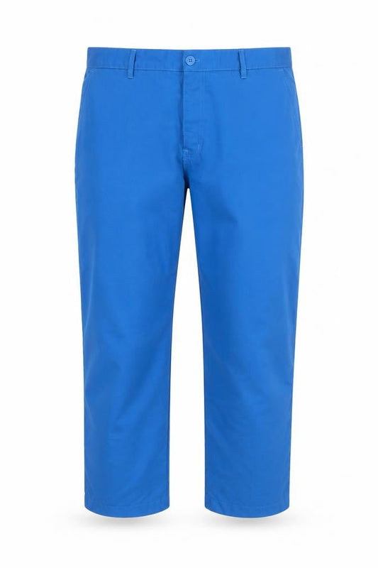 Dunlop Men’s Blue Chino Trousers 38W S Polyester Regular Fit