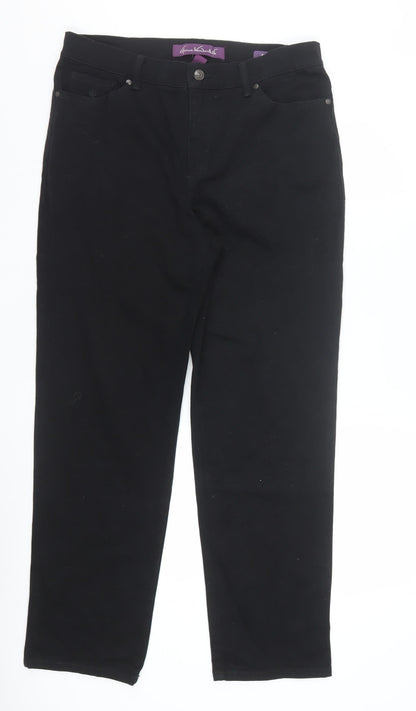 Gloria Vanderbilt Women’s Black Size 12 Straight Fit Stretch Jeans