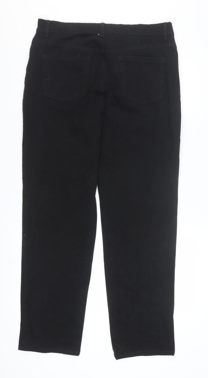 Gloria Vanderbilt Women’s Black Size 12 Straight Fit Stretch Jeans