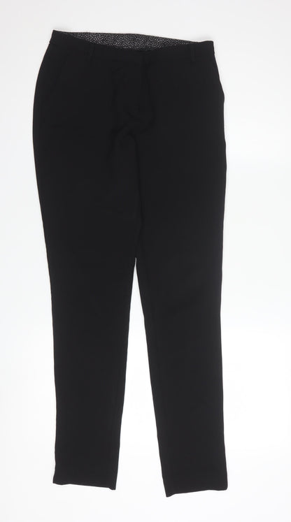New Look Women's Black Straight Leg Trousers Size 8 Workwear