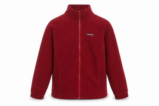 Tenson Mens Red Fleece Full Zip Jacket Size 42 Regular