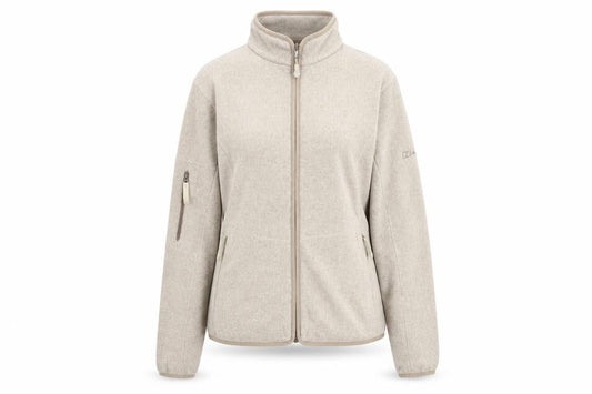 Berghaus Women's Beige Fleece Jacket Size 12 Full Zip Outdoor Coat