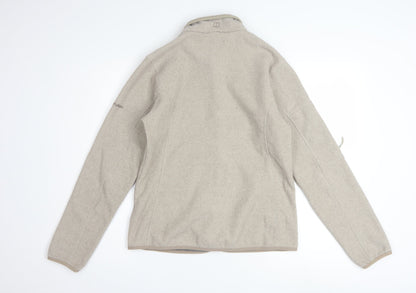 Berghaus Women's Beige Fleece Jacket Size 12 Full Zip Outdoor Coat